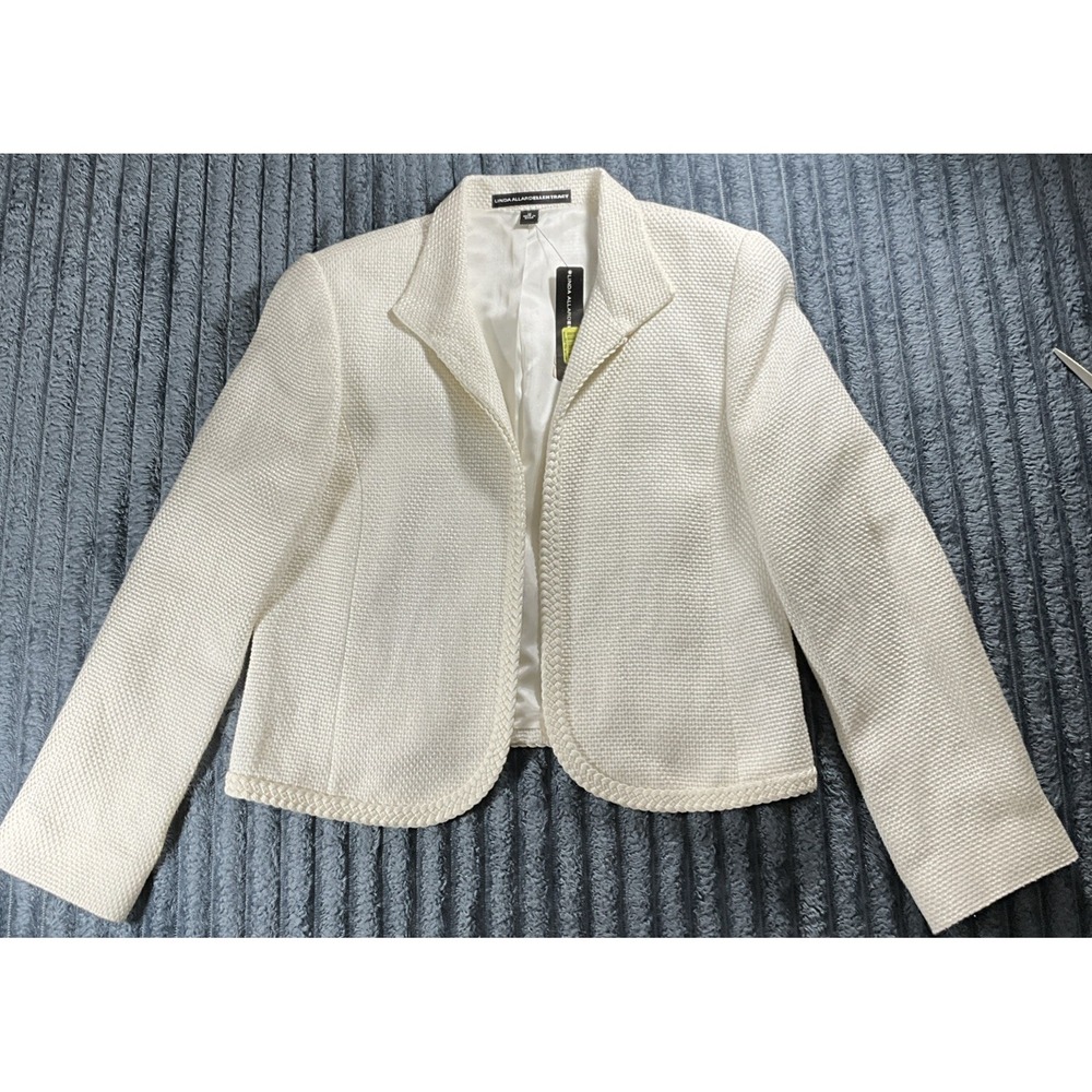 $335(REDUCED) Linda Allard Ellen Tracy Blazer White/Cream Size 12